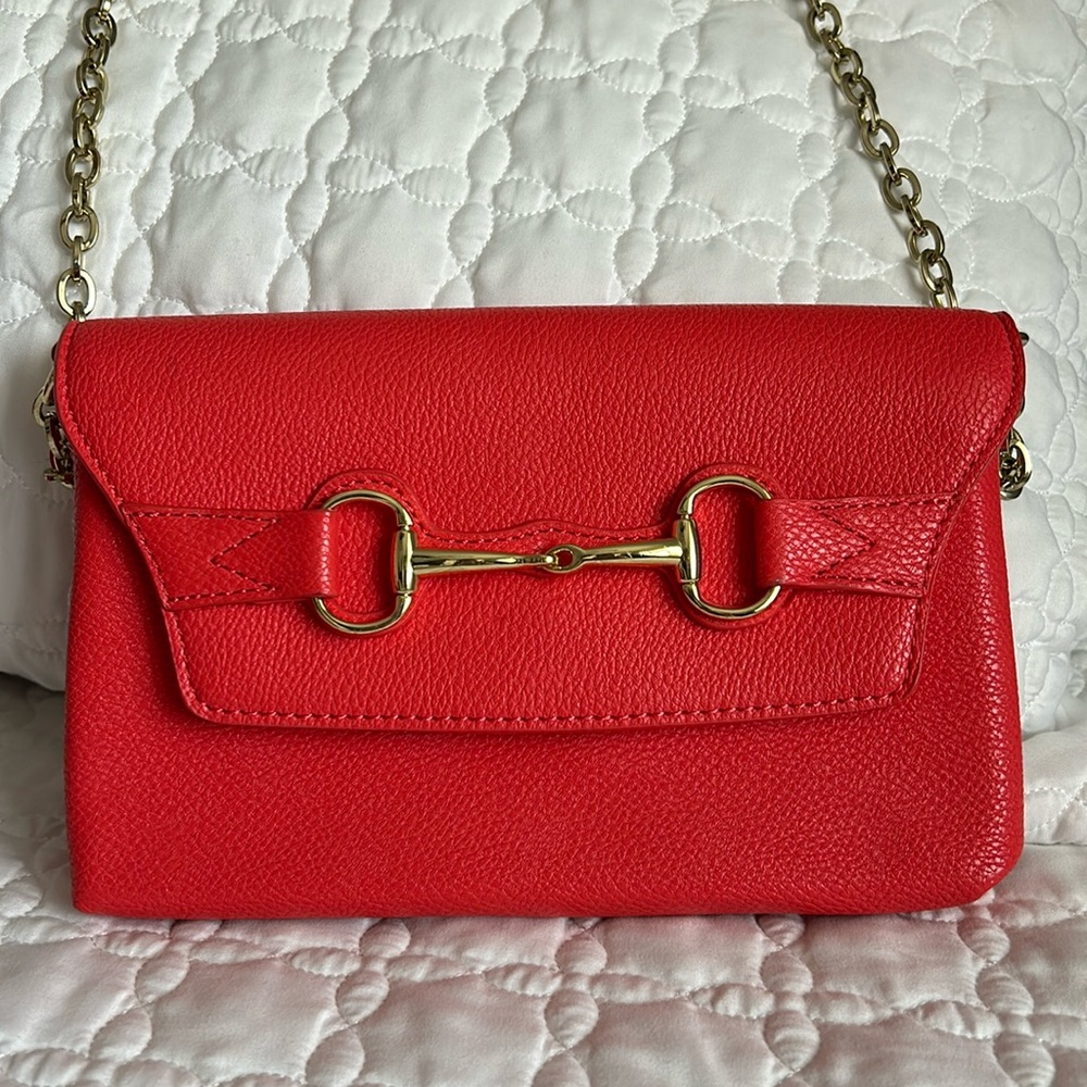 Banana Republic salmon/peach crossbody bag